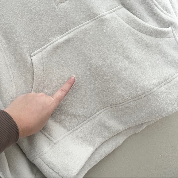 Lululemon Scuba Oversized Half-Zip fleece sweatshirt XS /S cream off white - Picture 5 of 7